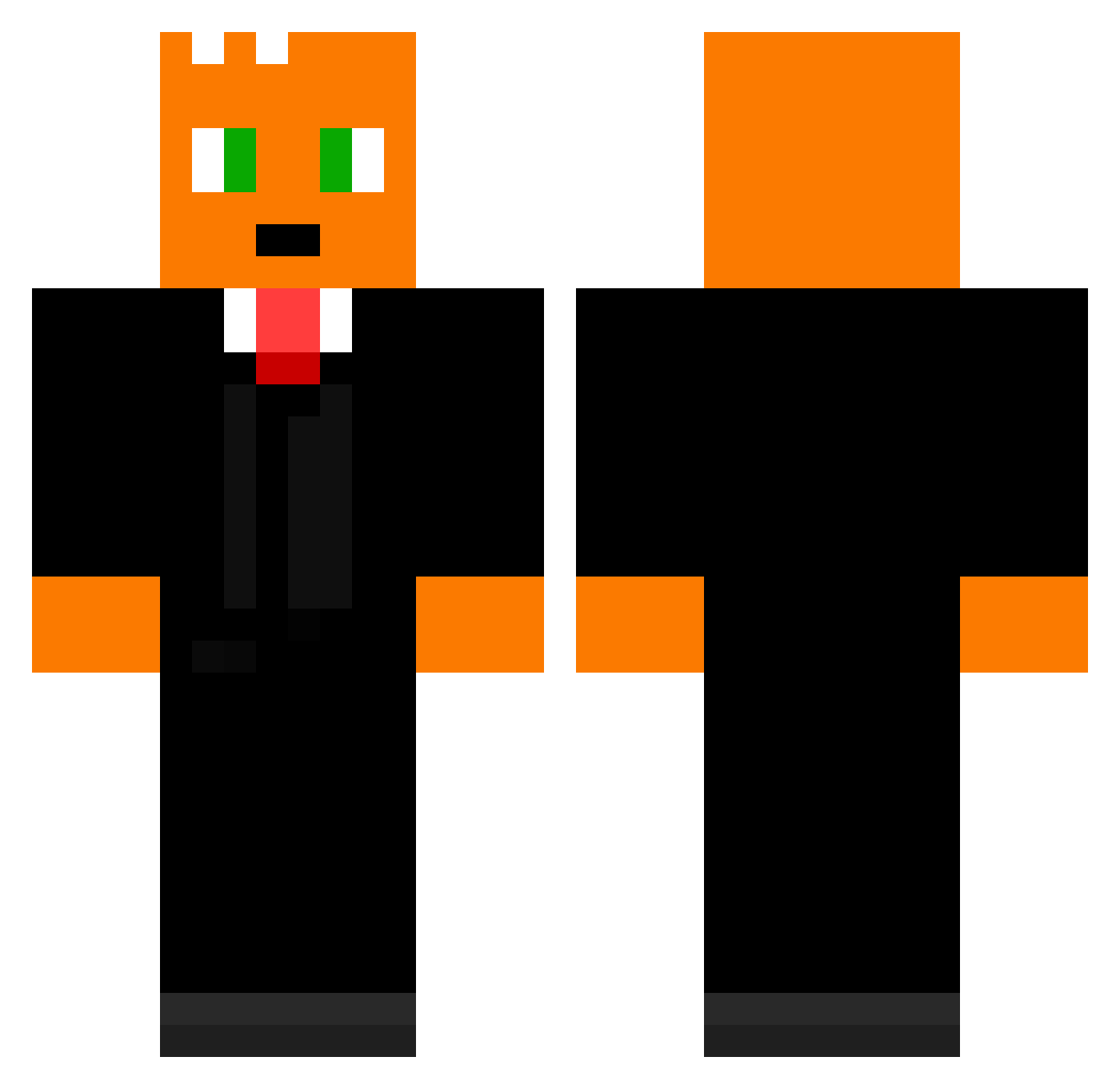 ShadeYT_ Minecraft skin, front and back view