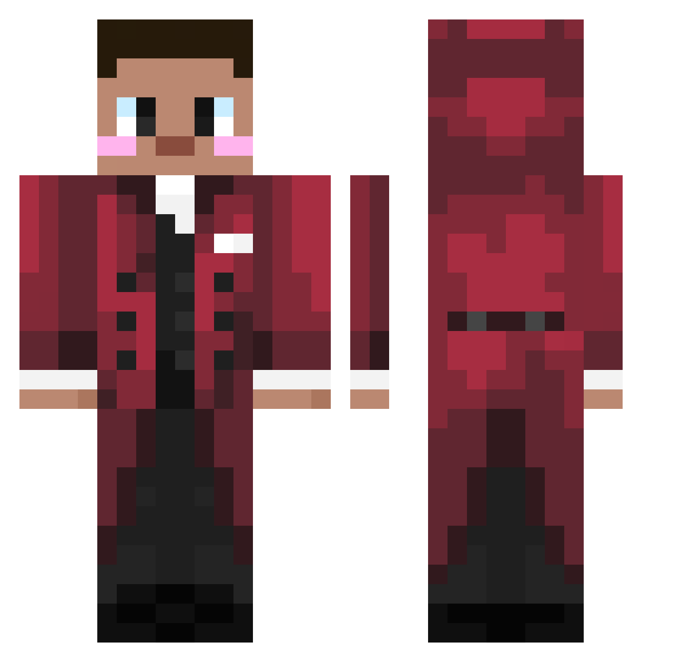 Sv20UuJQhSWq6Sv2 Minecraft skin, front and back view