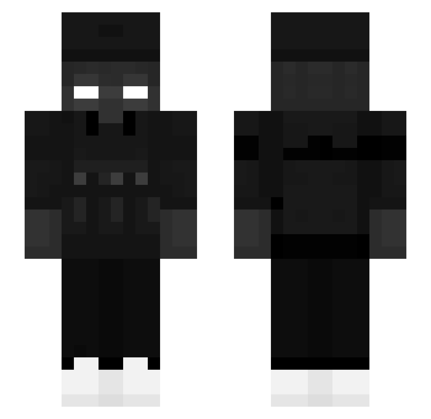 Kaytooo Minecraft skin, front and back view