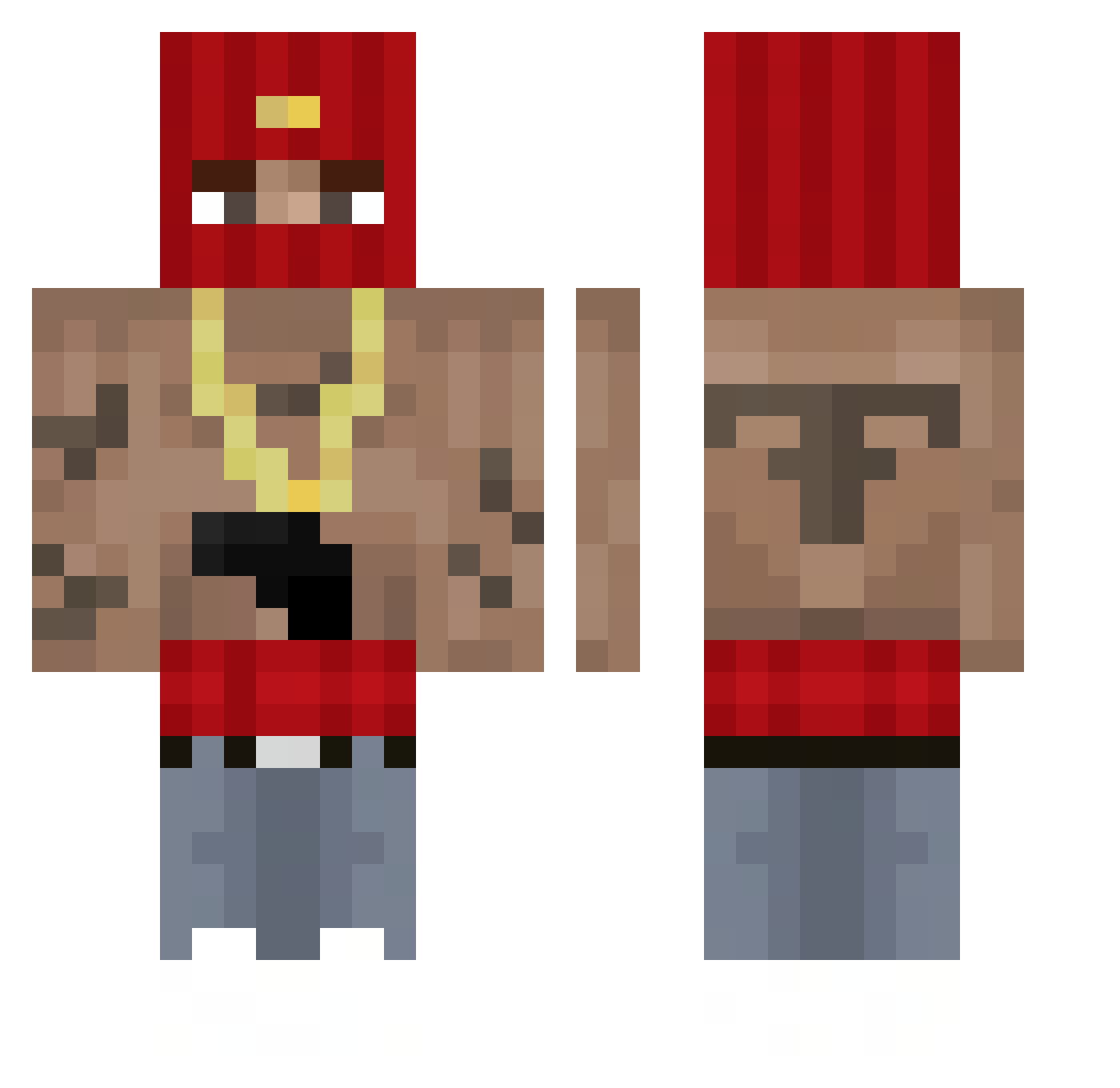 SHELOVESJEIJO Minecraft skin, front and back view