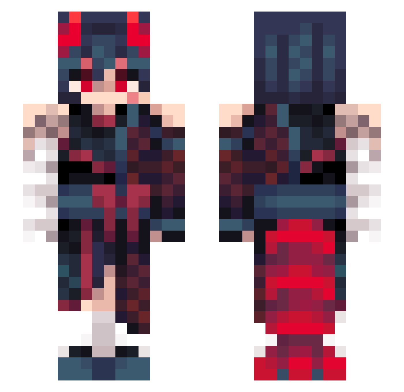 Syrup_Ninja Minecraft skin, front and back view