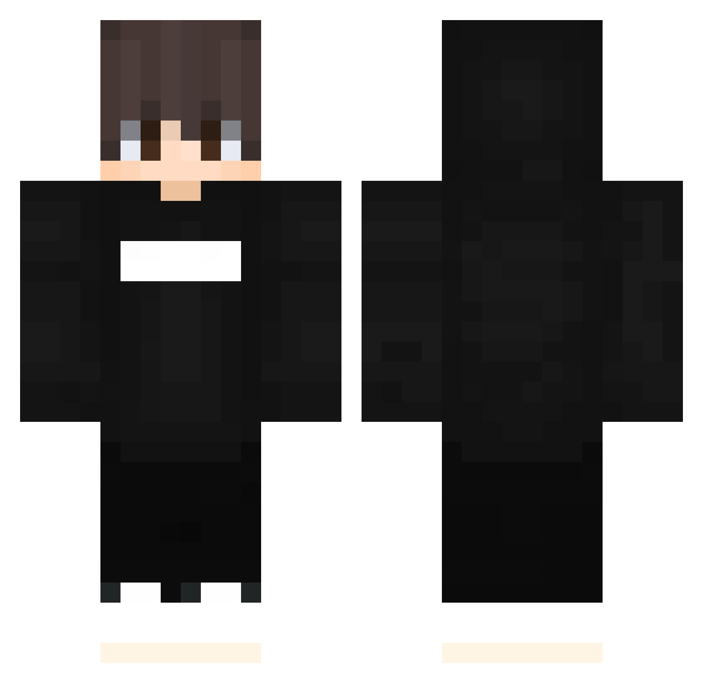 SyZun Minecraft skin, front and back view