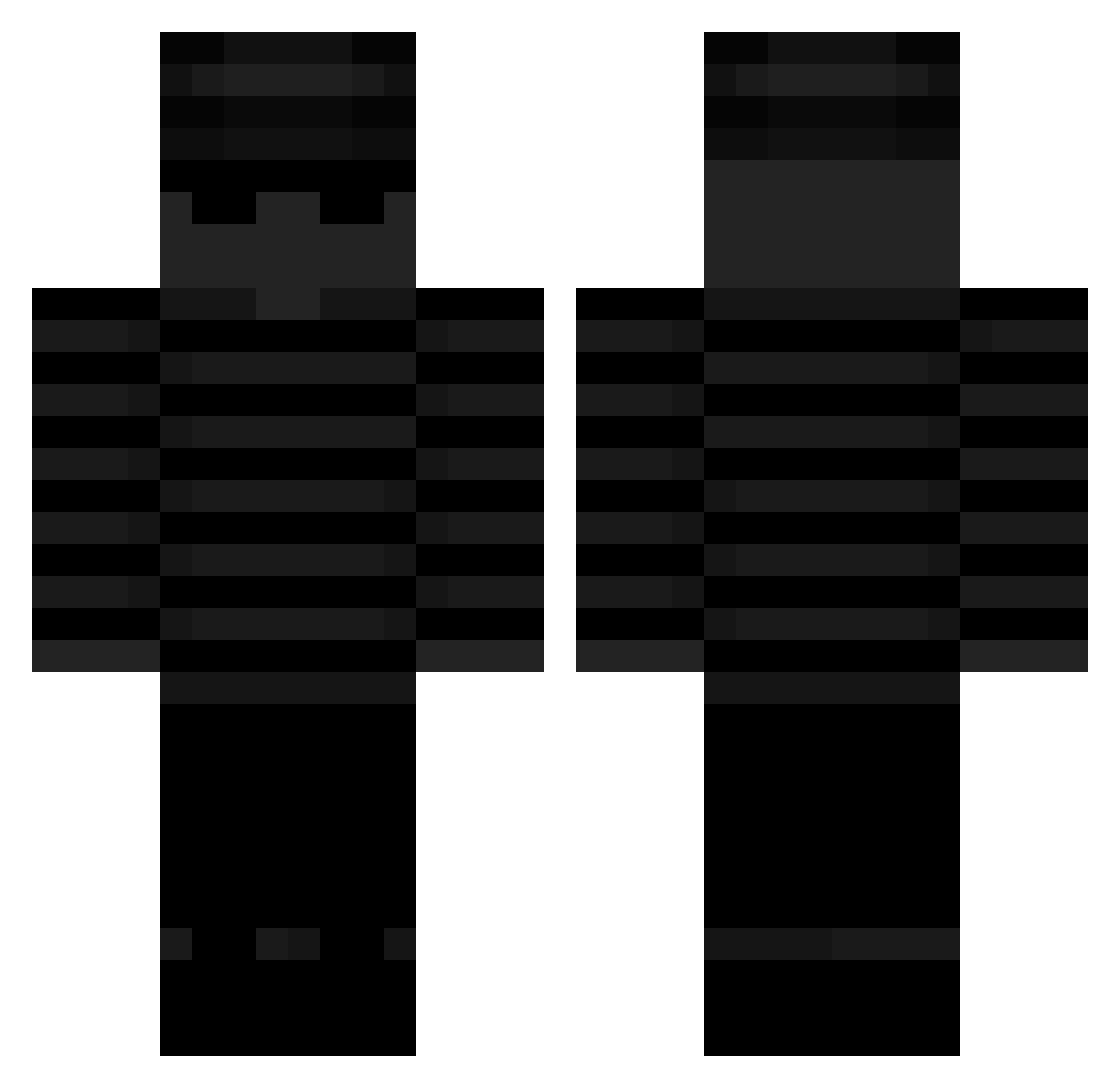 Wawerek02 Minecraft skin, front and back view