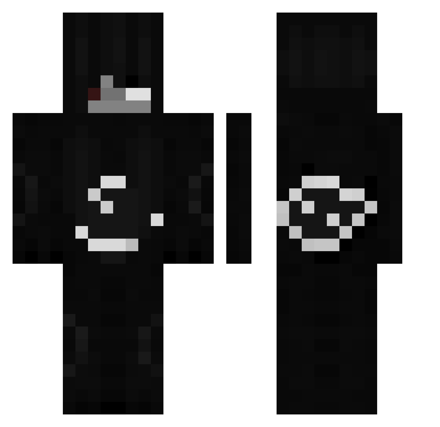 yxngy Minecraft skin, front and back view