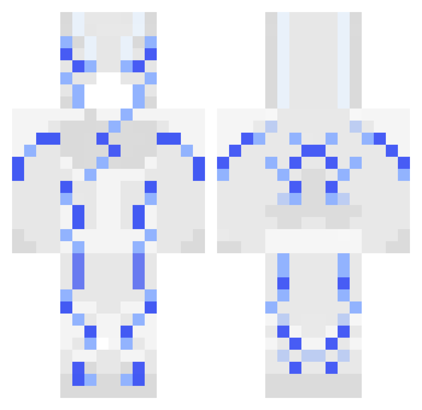Smigmorn Minecraft skin, front and back view