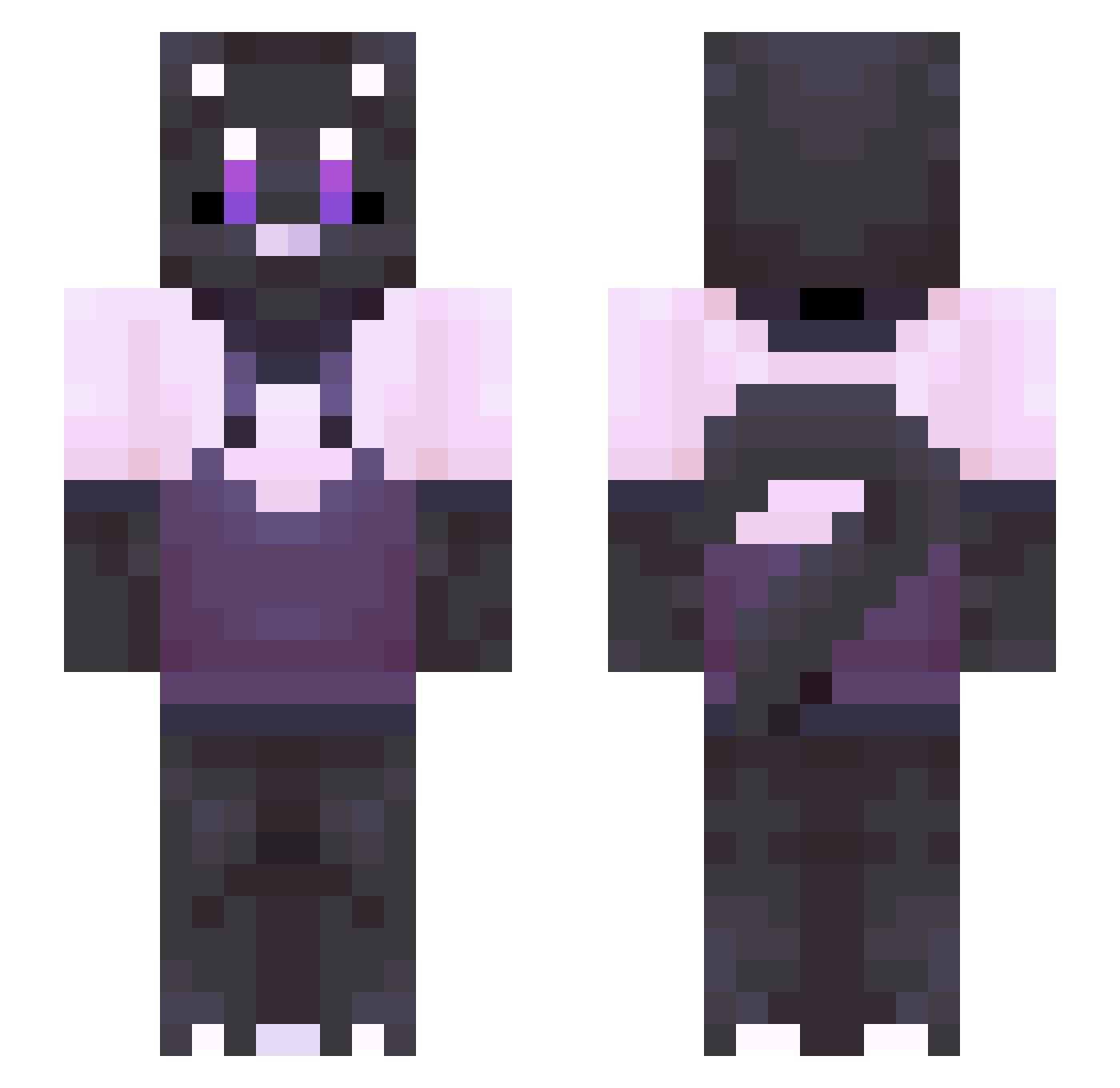 The_Bootleg Minecraft skin, front and back view