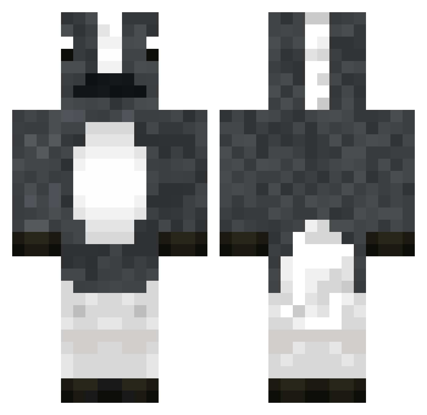 horsi_e Minecraft skin, front and back view