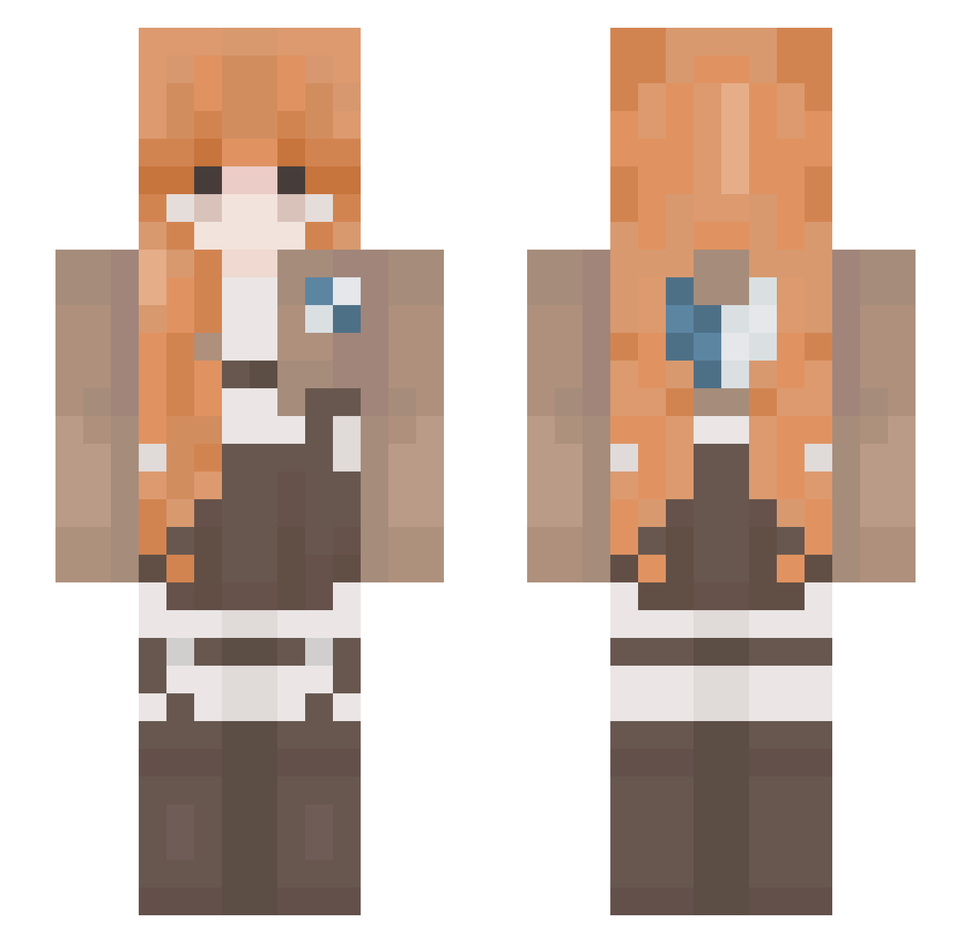 cresia_ Minecraft skin, front and back view