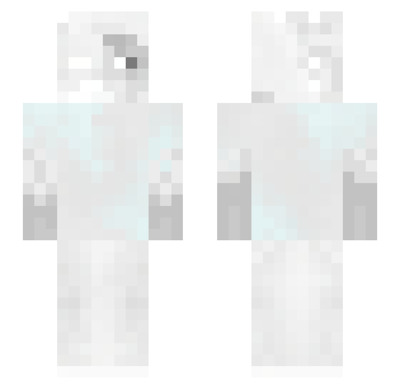 Atanon Minecraft skin, front and back view