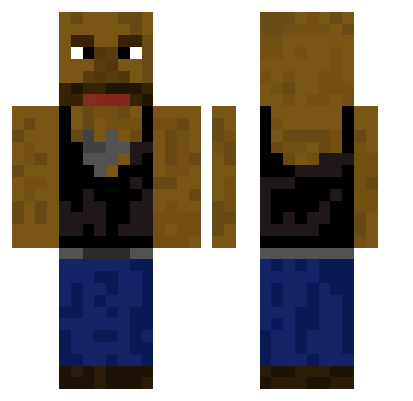 vSylyx Minecraft skin, front and back view