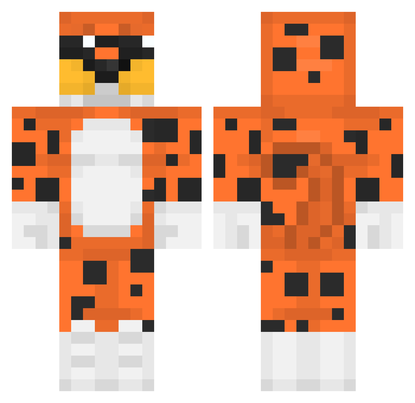 blin_emae Minecraft skin, front and back view
