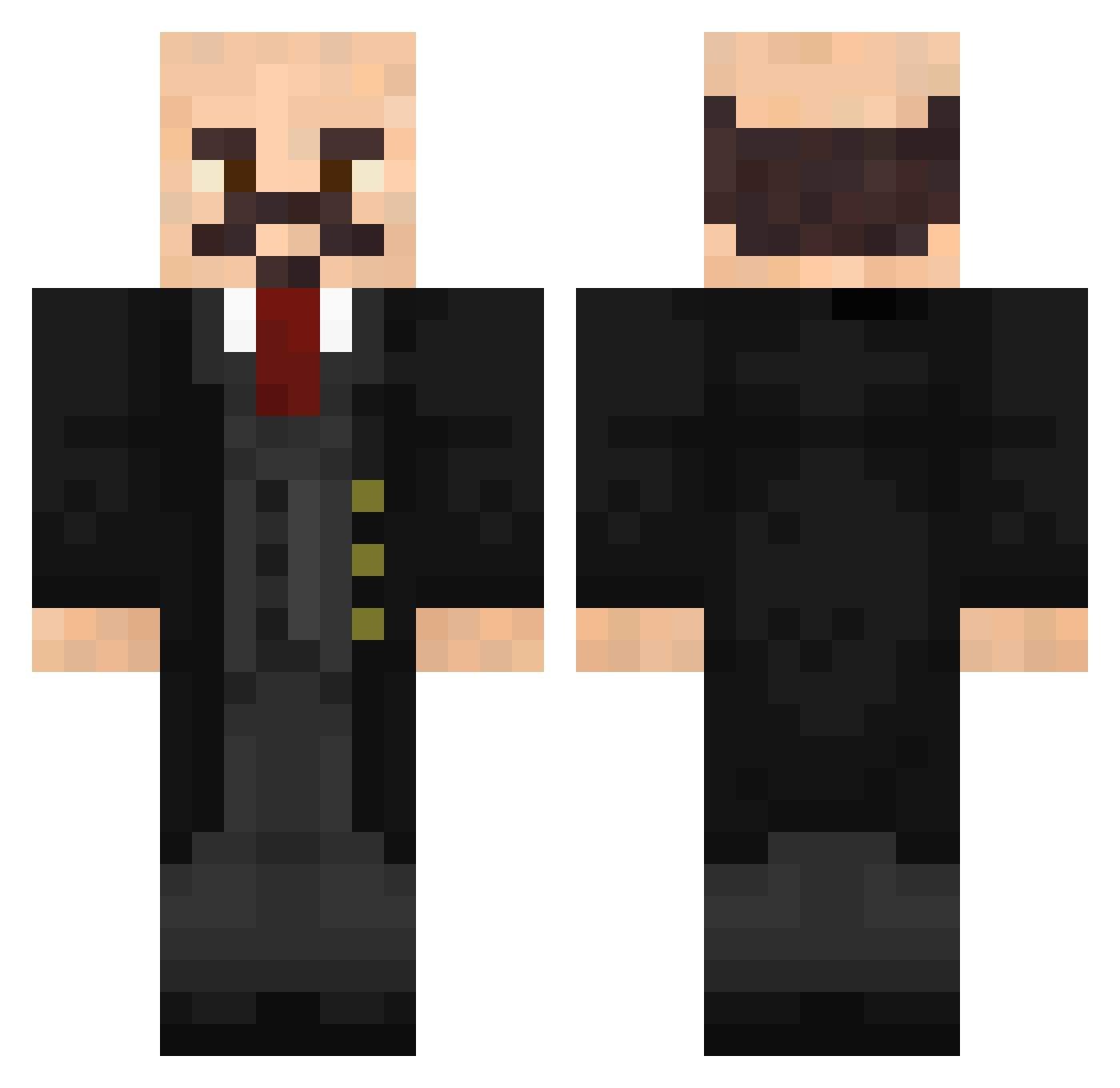 gooos3 Minecraft skin, front and back view