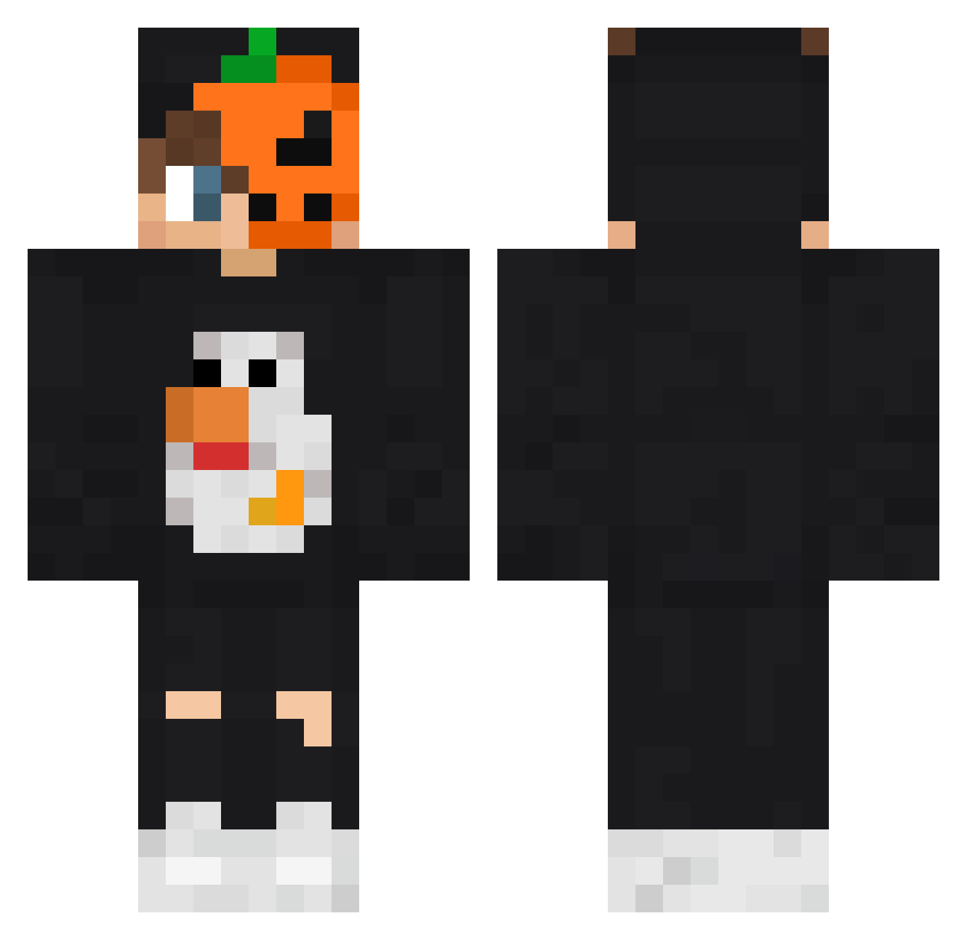 7AMODY_ Minecraft skin, front and back view