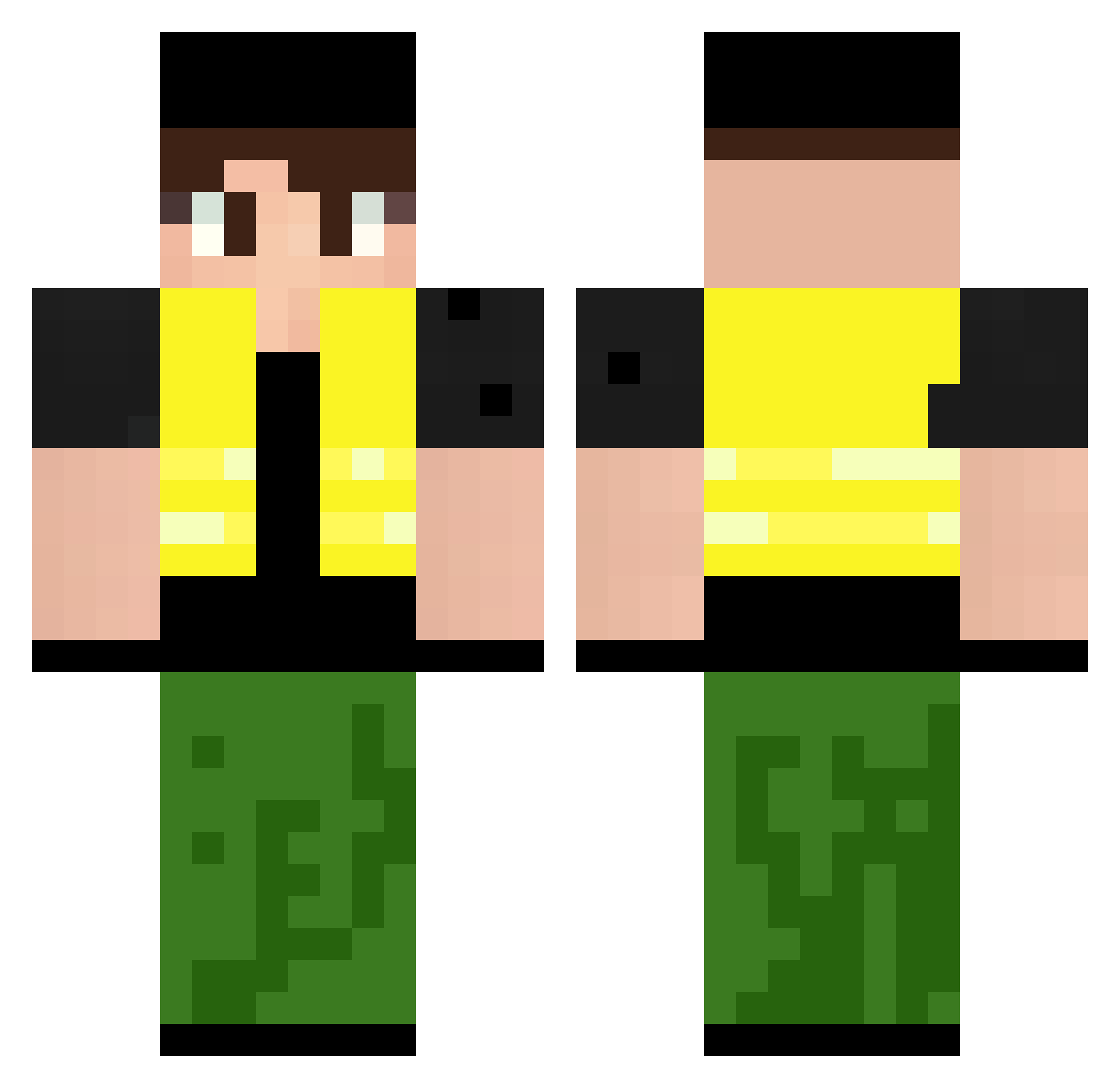 S1CKN0TE_ Minecraft skin, front and back view