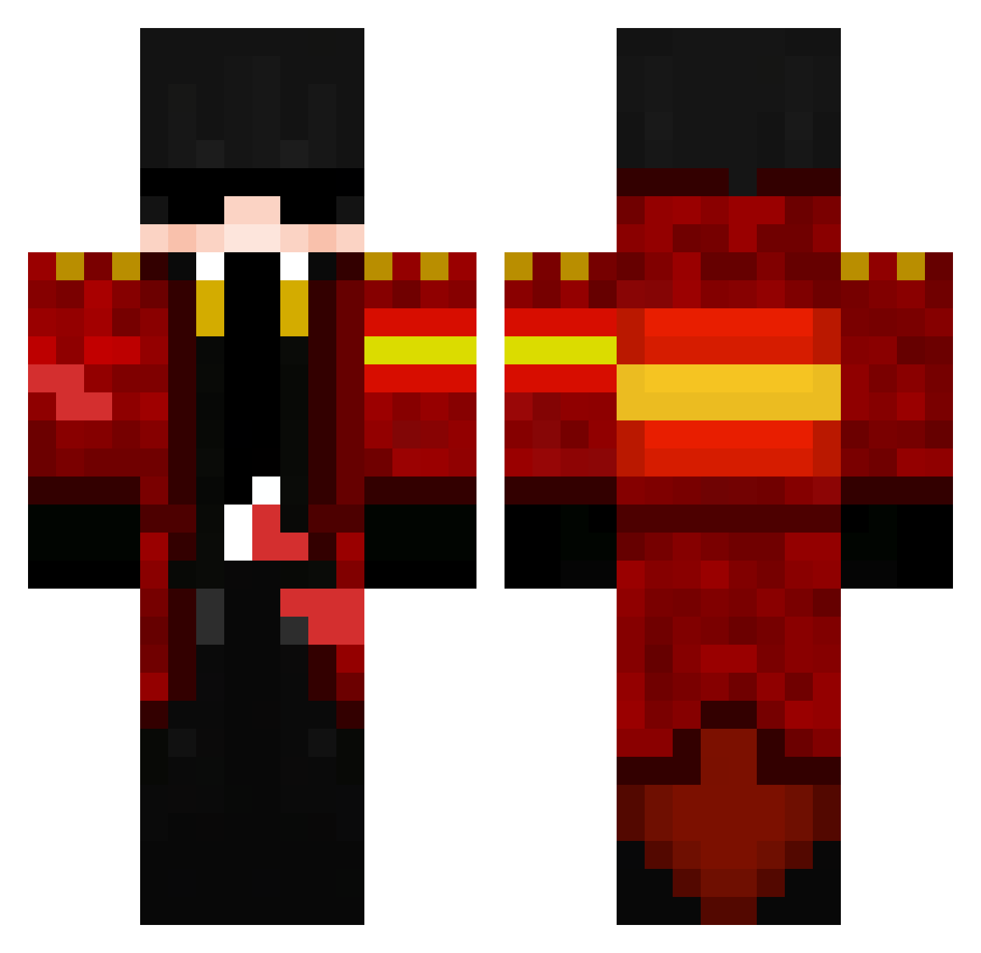 aketx1409MC Minecraft skin, front and back view