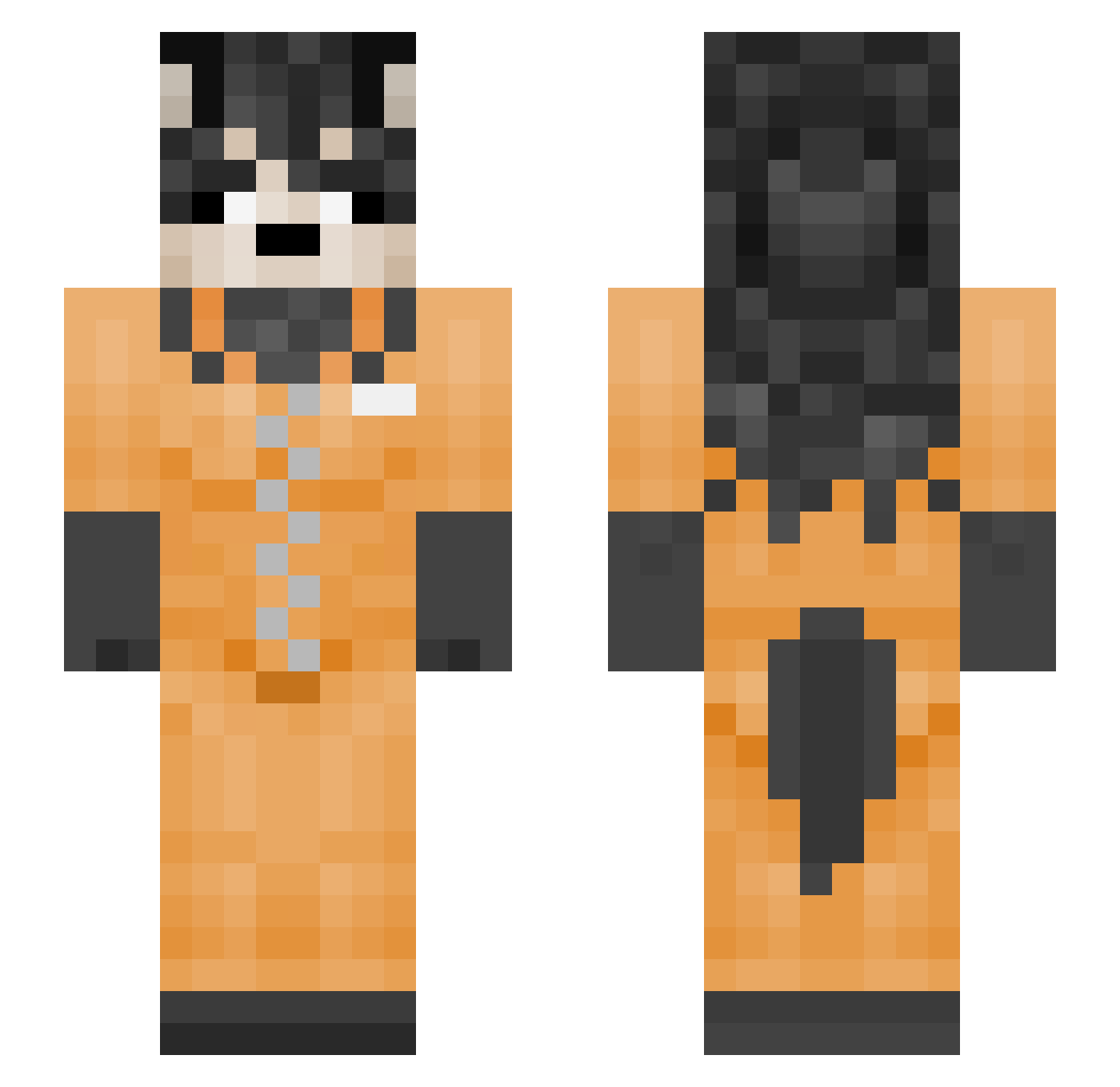 OtahkuuVT Minecraft skin, front and back view