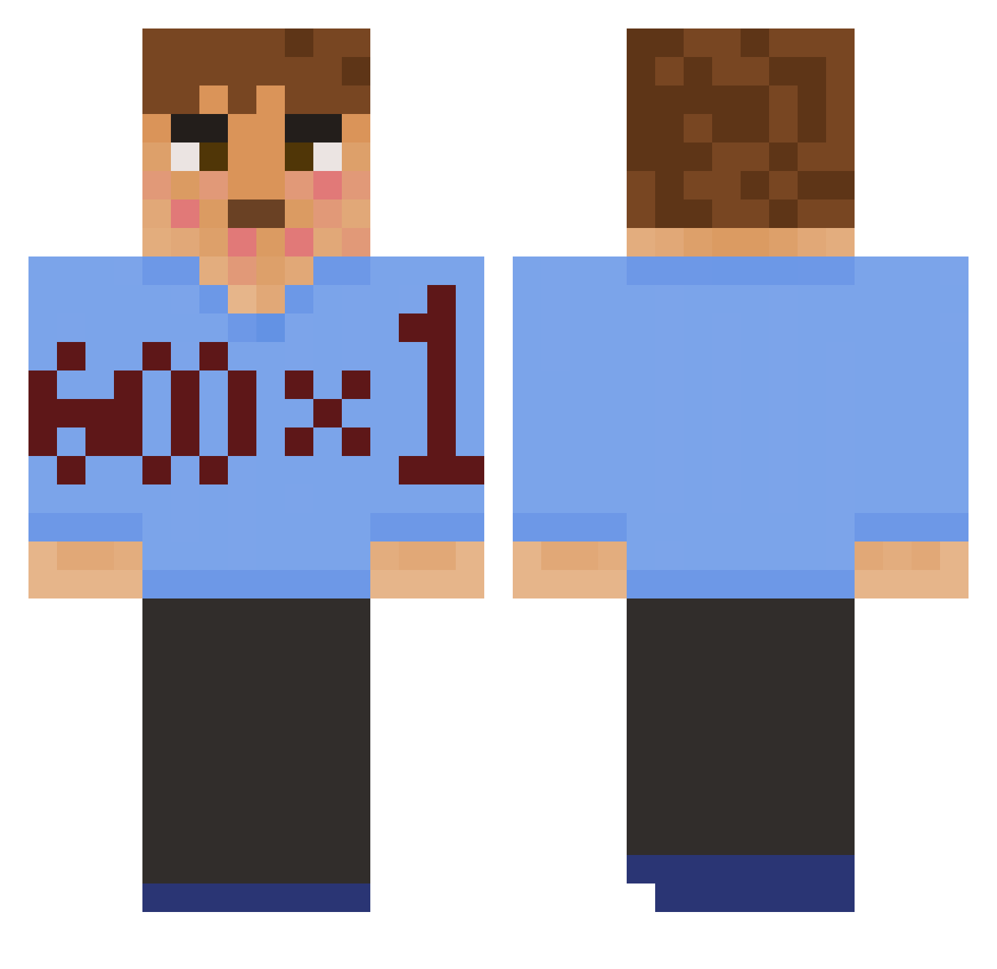 sparta_no Minecraft skin, front and back view