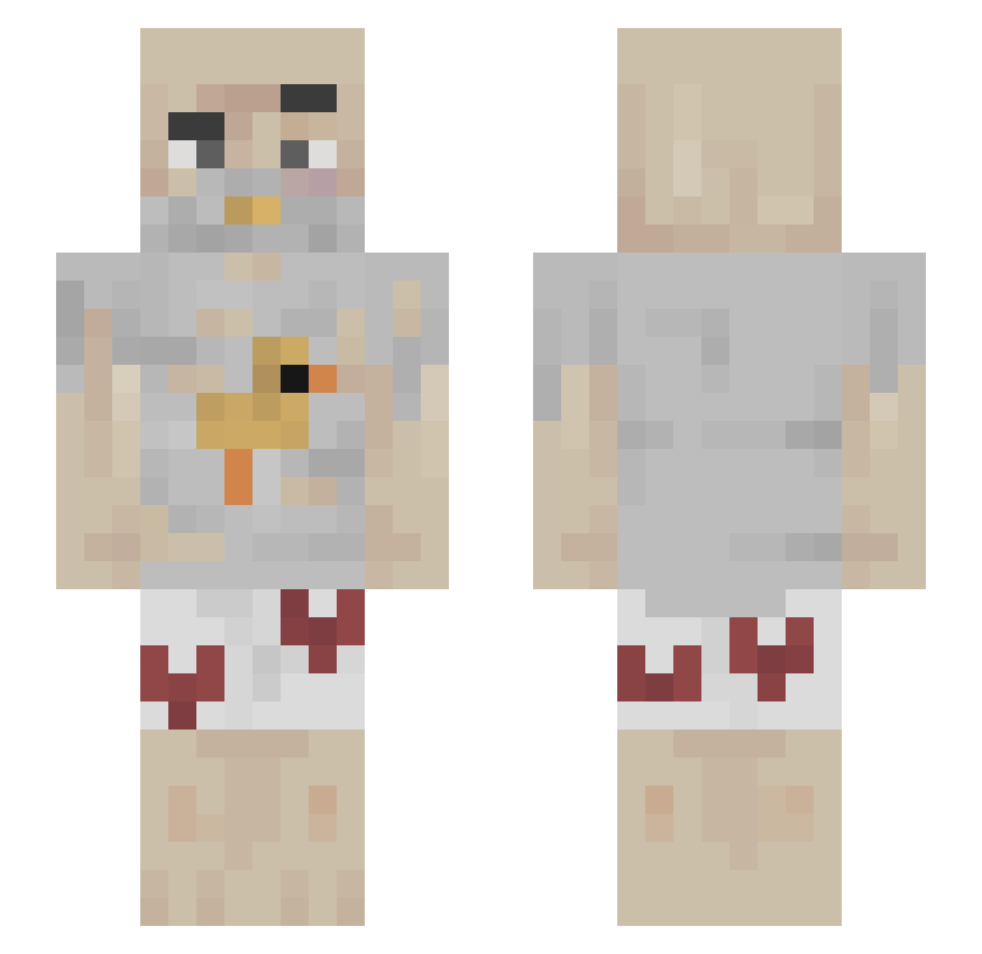 sw1ky_ Minecraft skin, front and back view