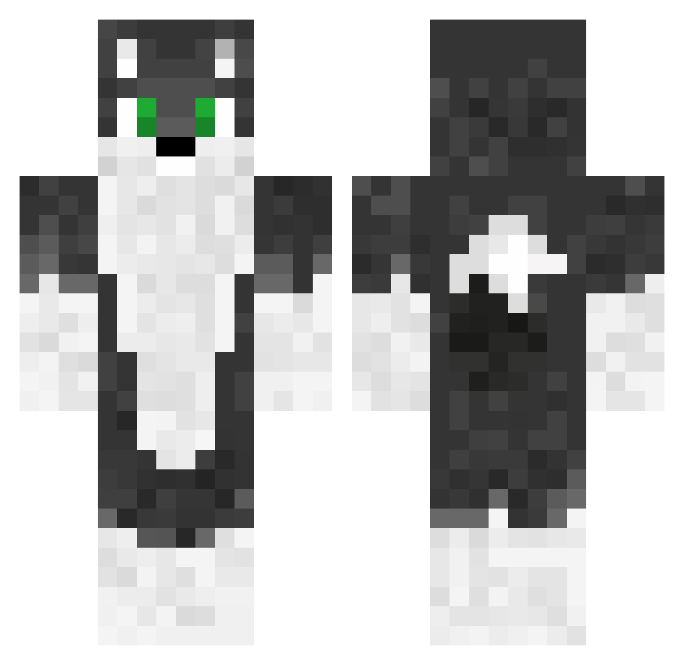 Lucky_ro5 Minecraft skin, front and back view