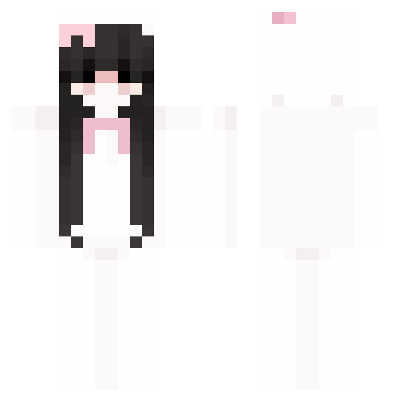 Turrquiee Minecraft skin, front and back view