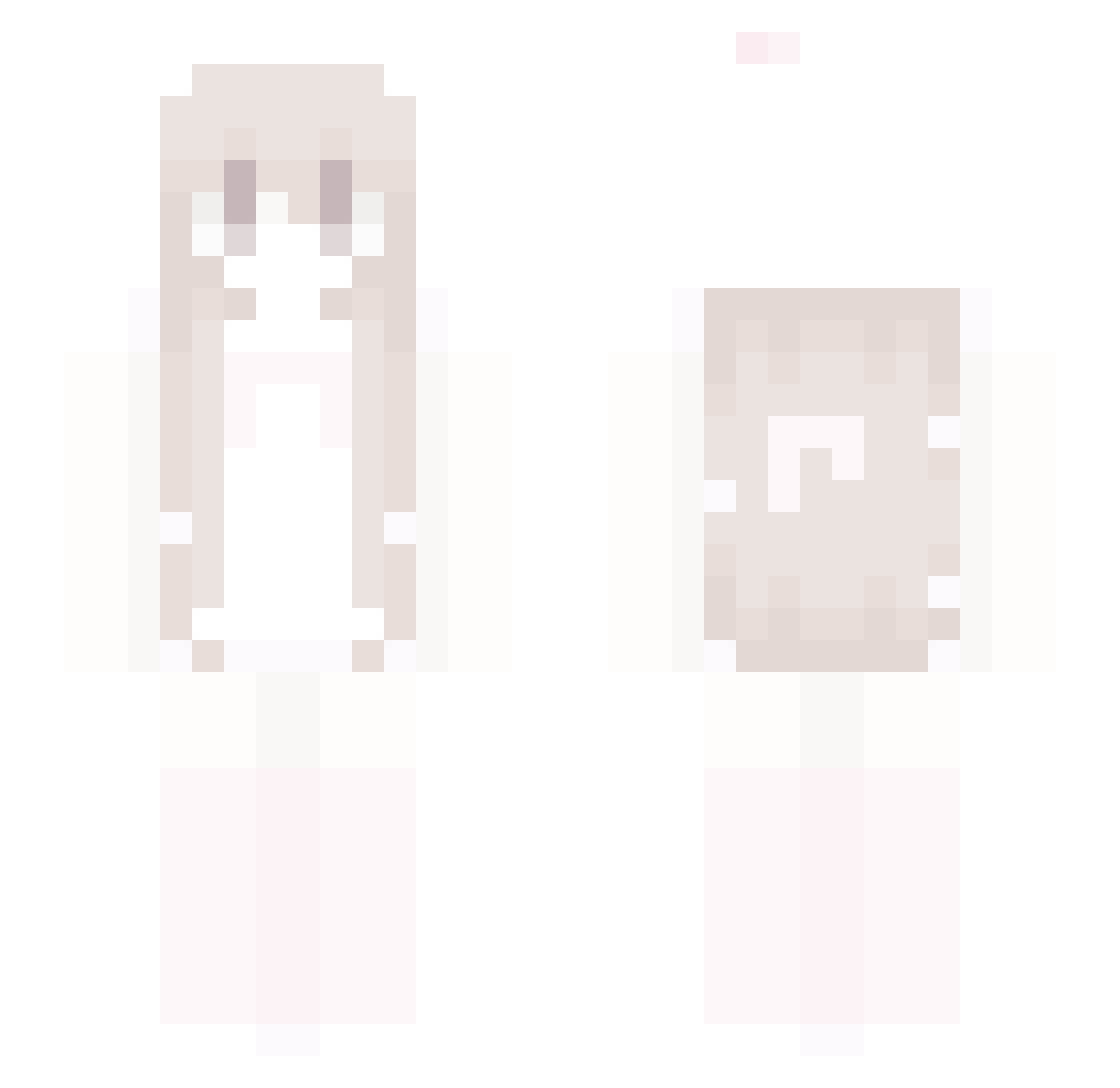 synerize Minecraft skin, front and back view