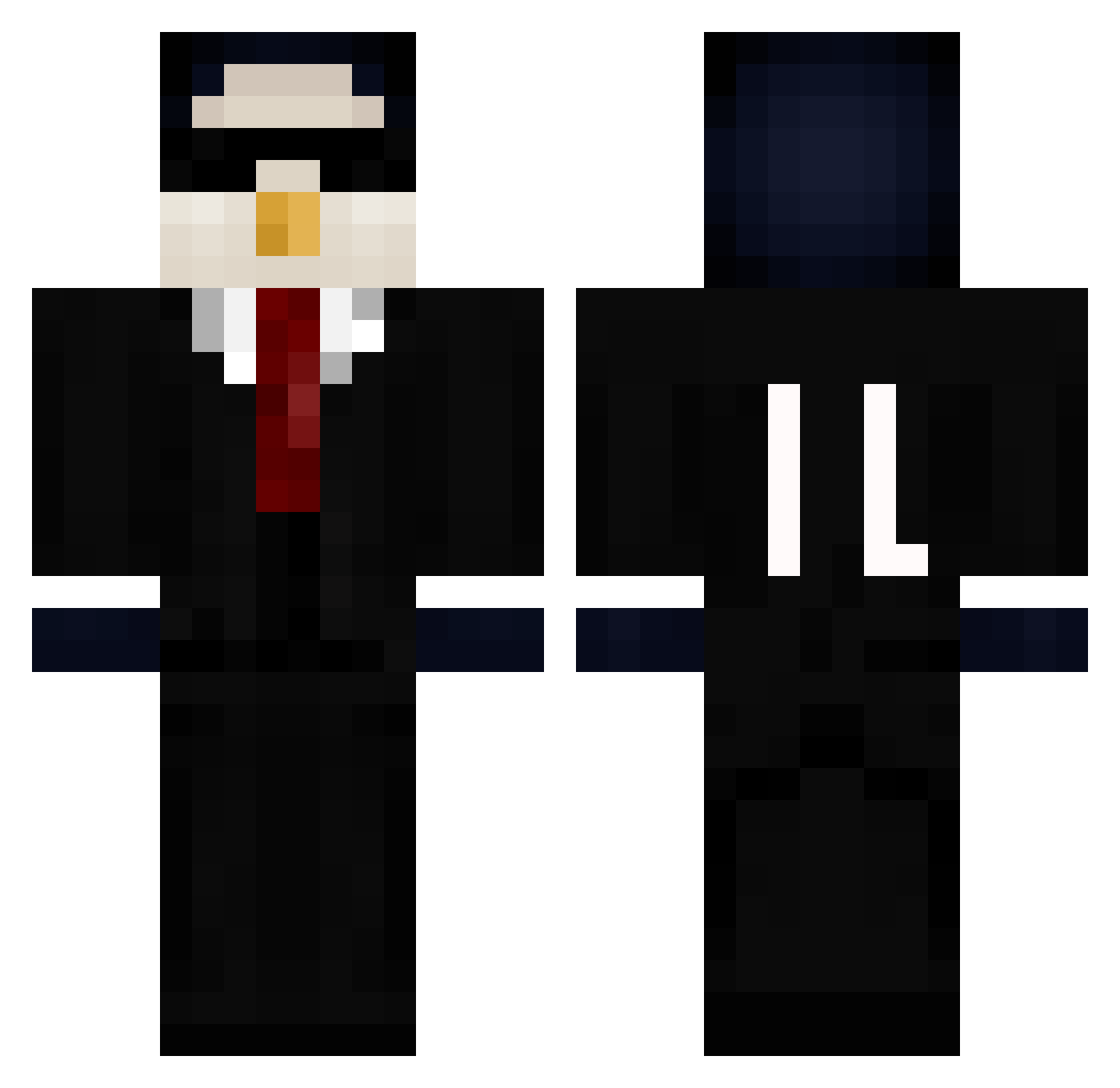 patai1 Minecraft skin, front and back view