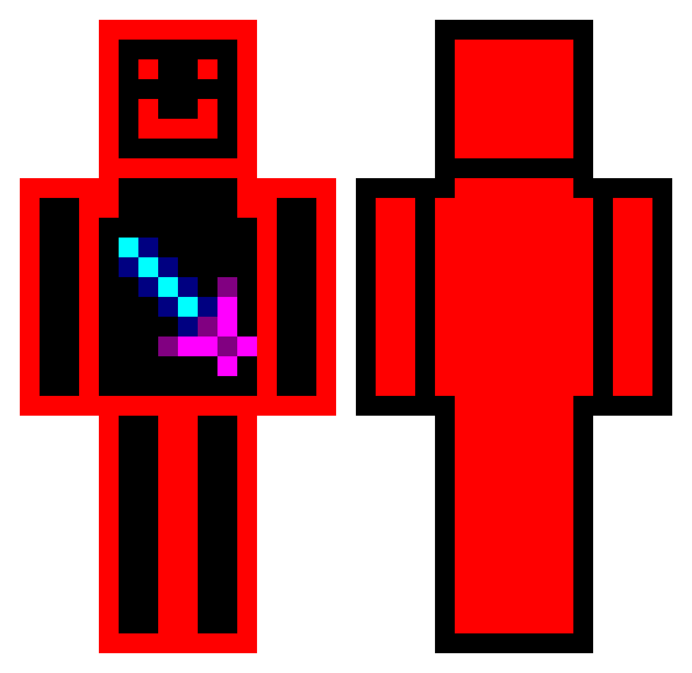 SzymonPartykula Minecraft skin, front and back view