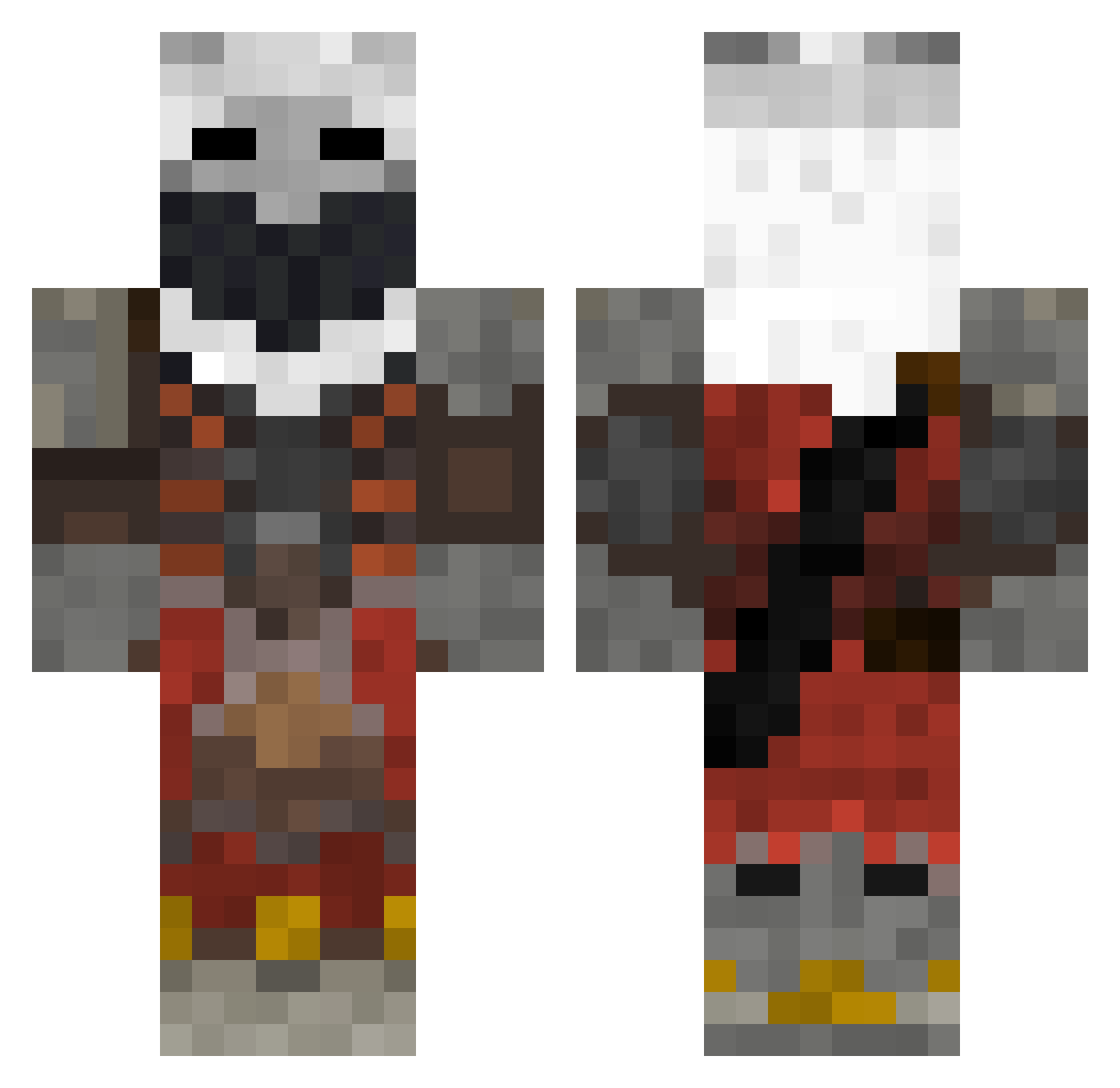 kkirneh Minecraft skin, front and back view