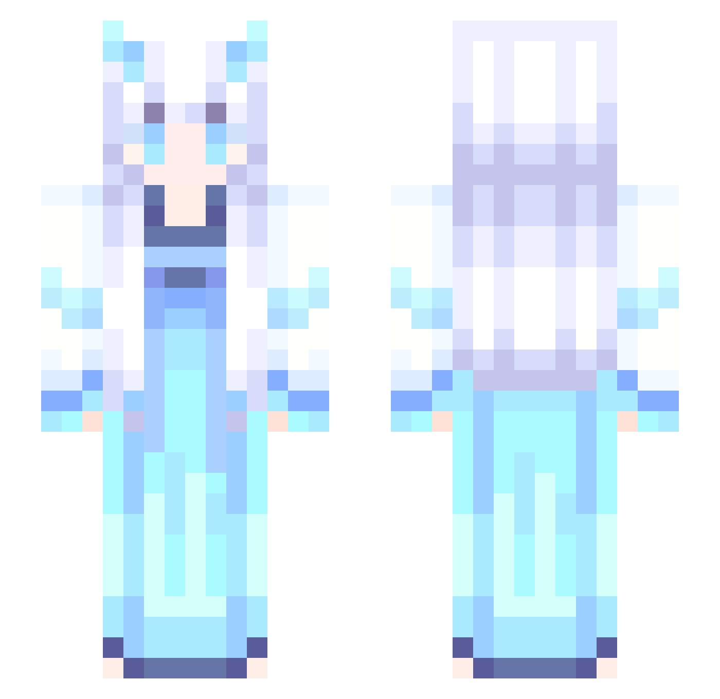cold_drink Minecraft skin, front and back view
