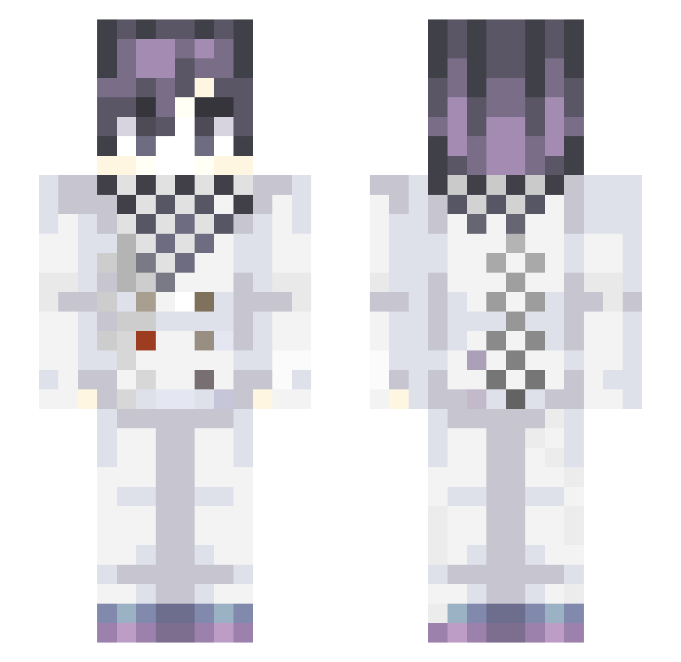 saiouma_ Minecraft skin, front and back view