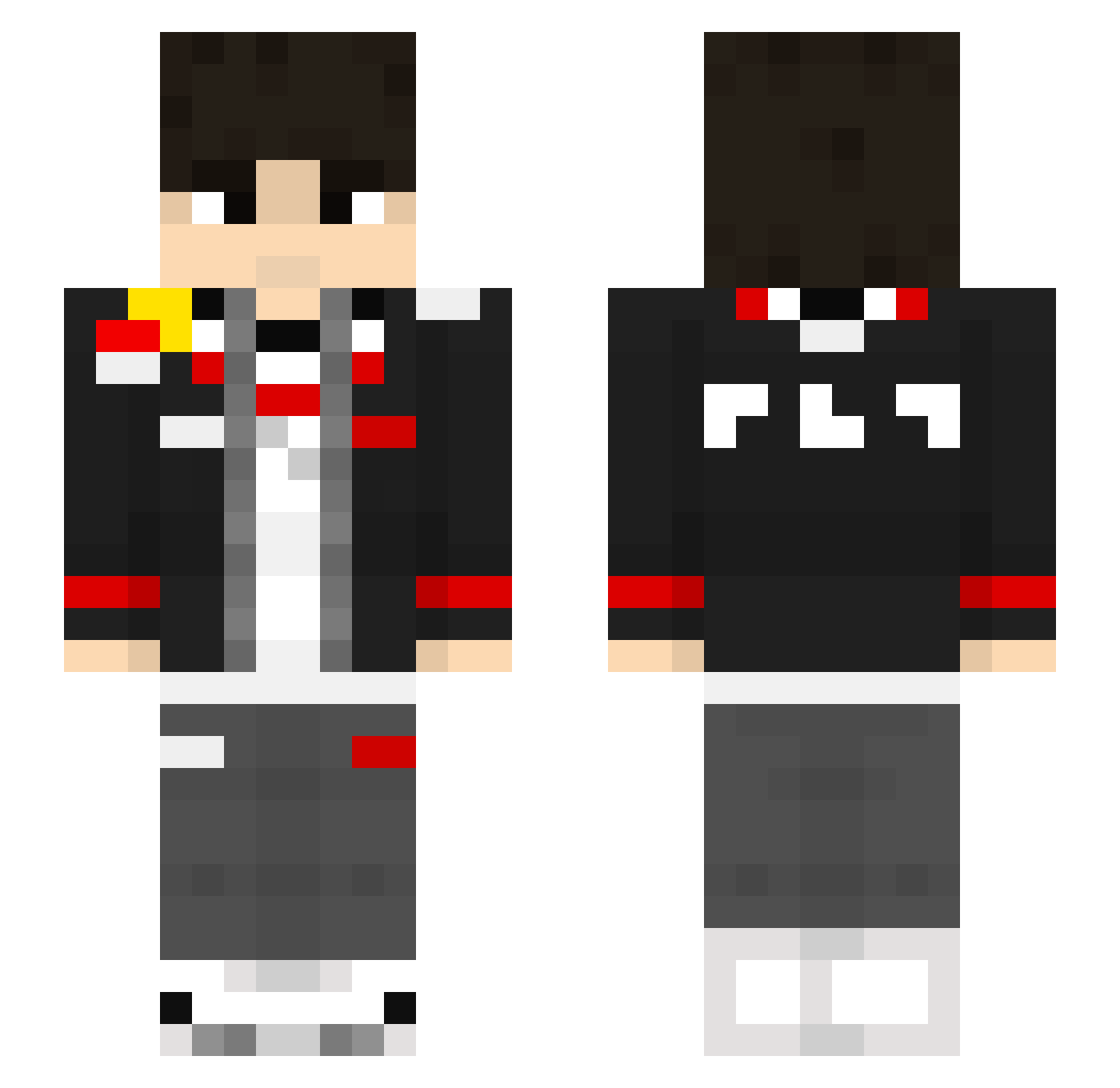 T1_Lunar Minecraft skin, front and back view