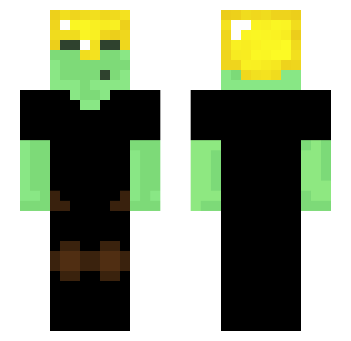 savacz Minecraft skin, front and back view