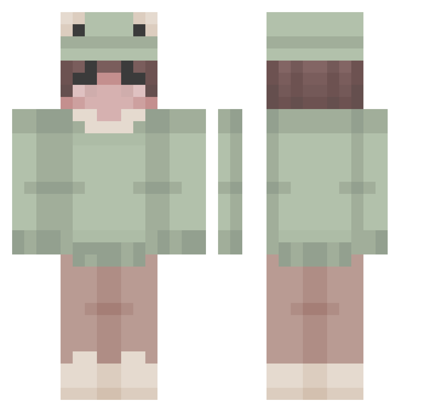 Stuntzayy Minecraft skin, front and back view