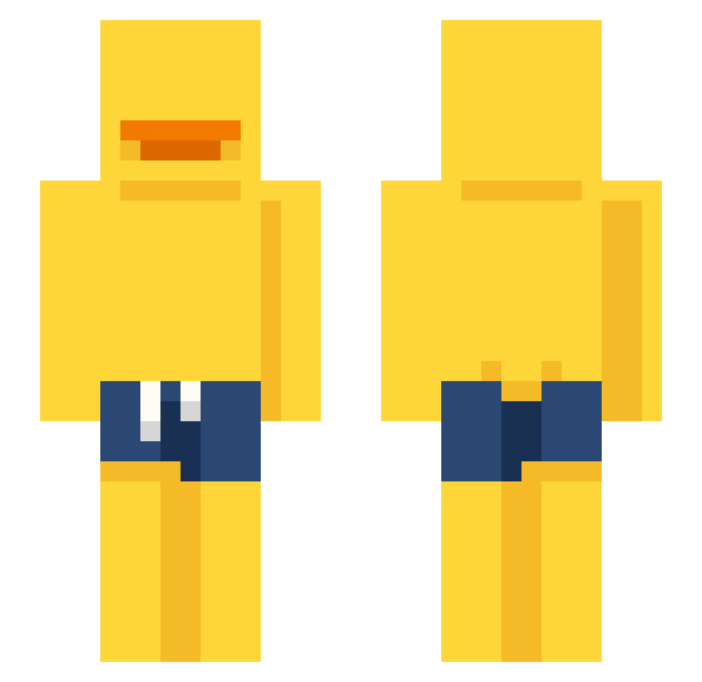 wxnter7 Minecraft skin, front and back view