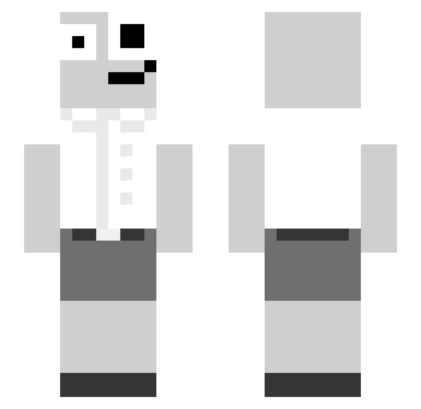 Tariqbtw Minecraft skin, front and back view