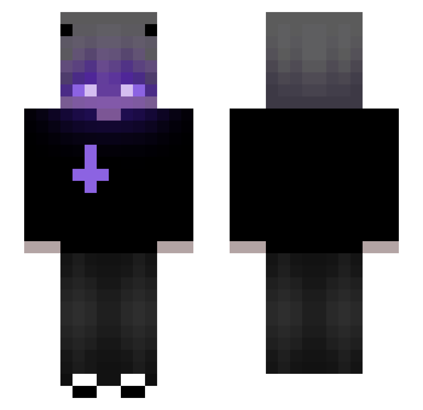 Kajuh_Phon Minecraft skin, front and back view