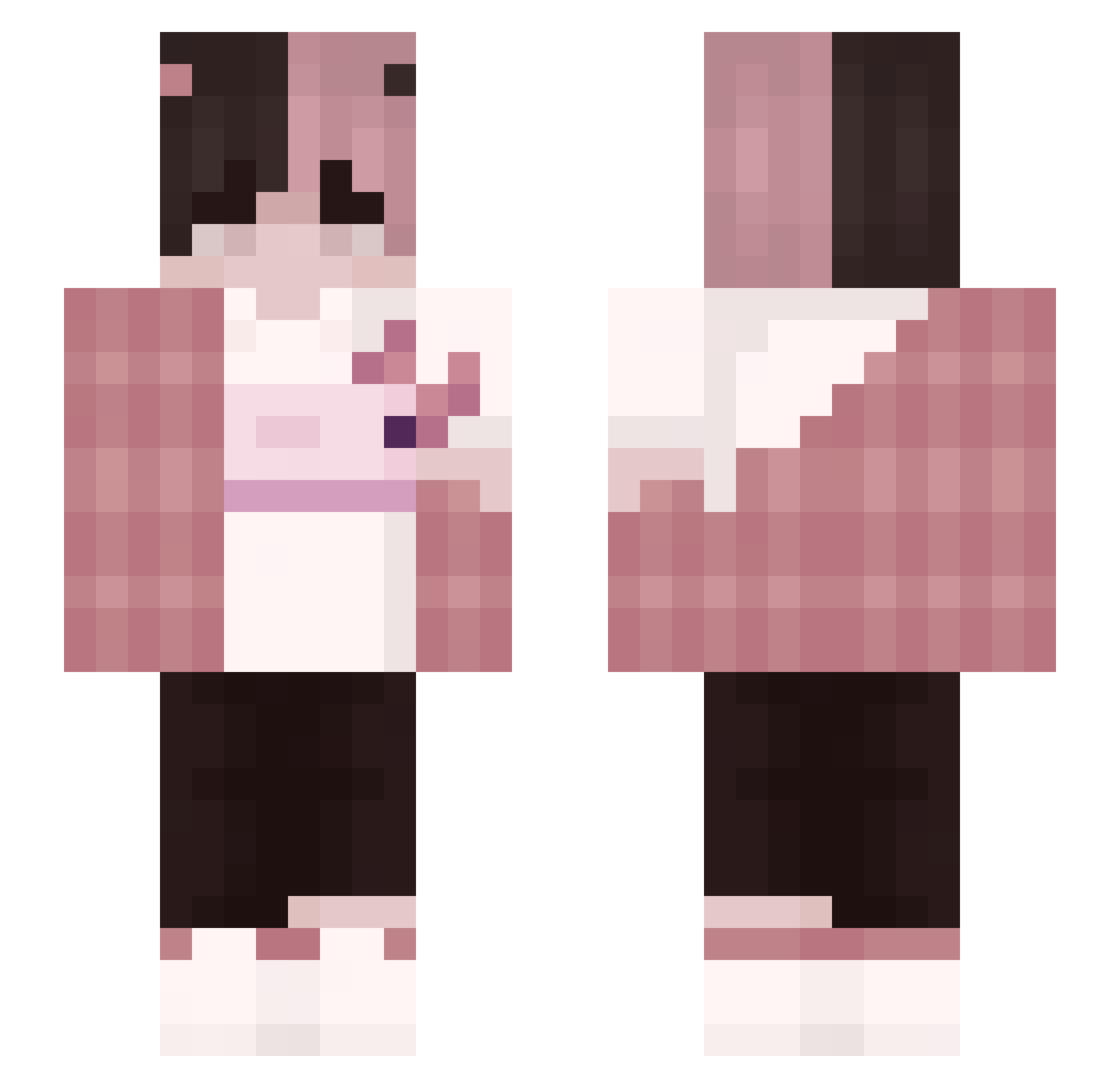 Sir_Reven Minecraft skin, front and back view