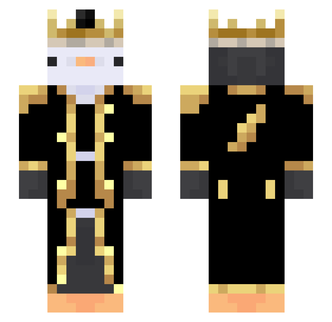 SURRONKID Minecraft skin, front and back view