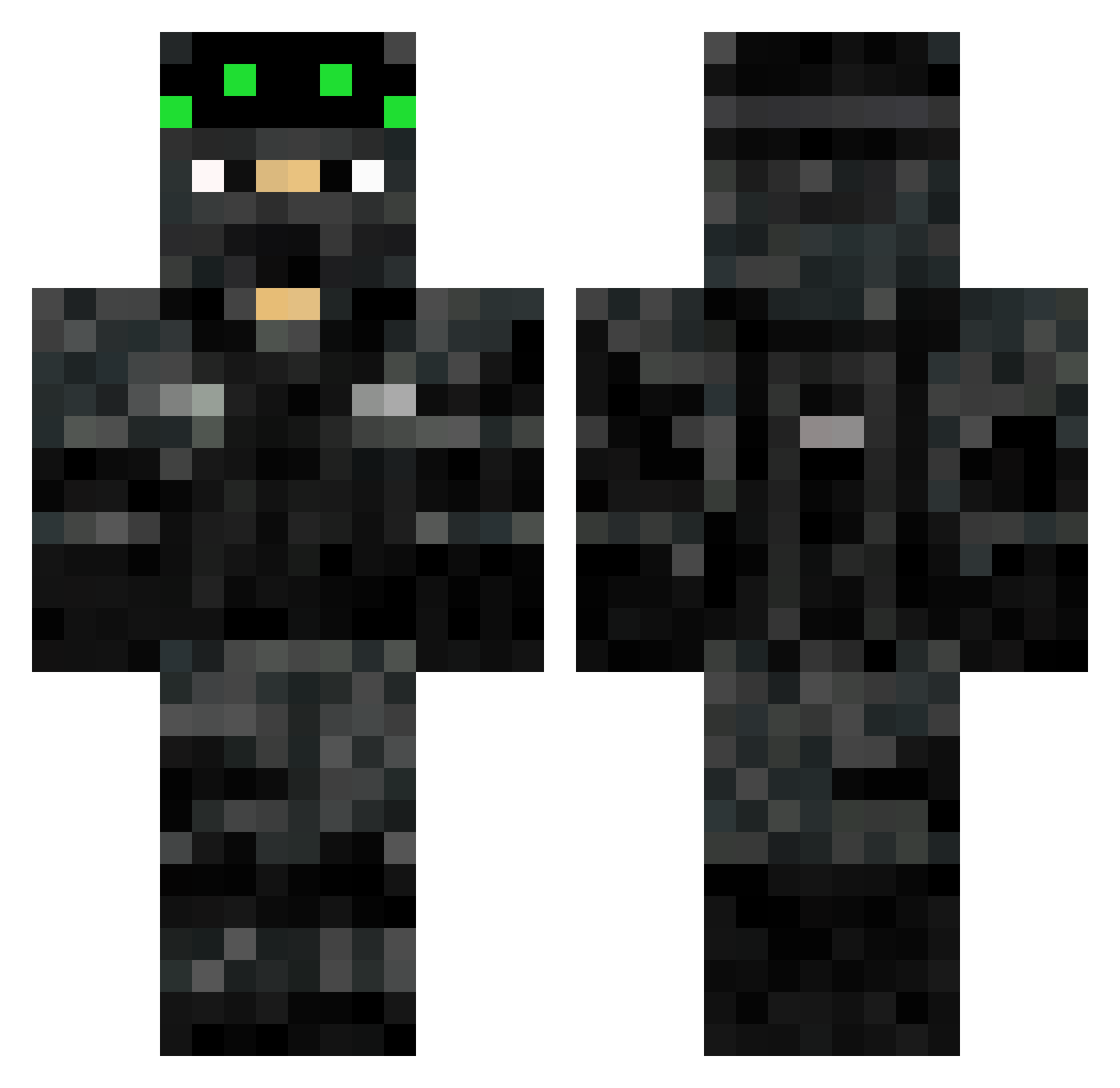 Astromax_83 Minecraft skin, front and back view