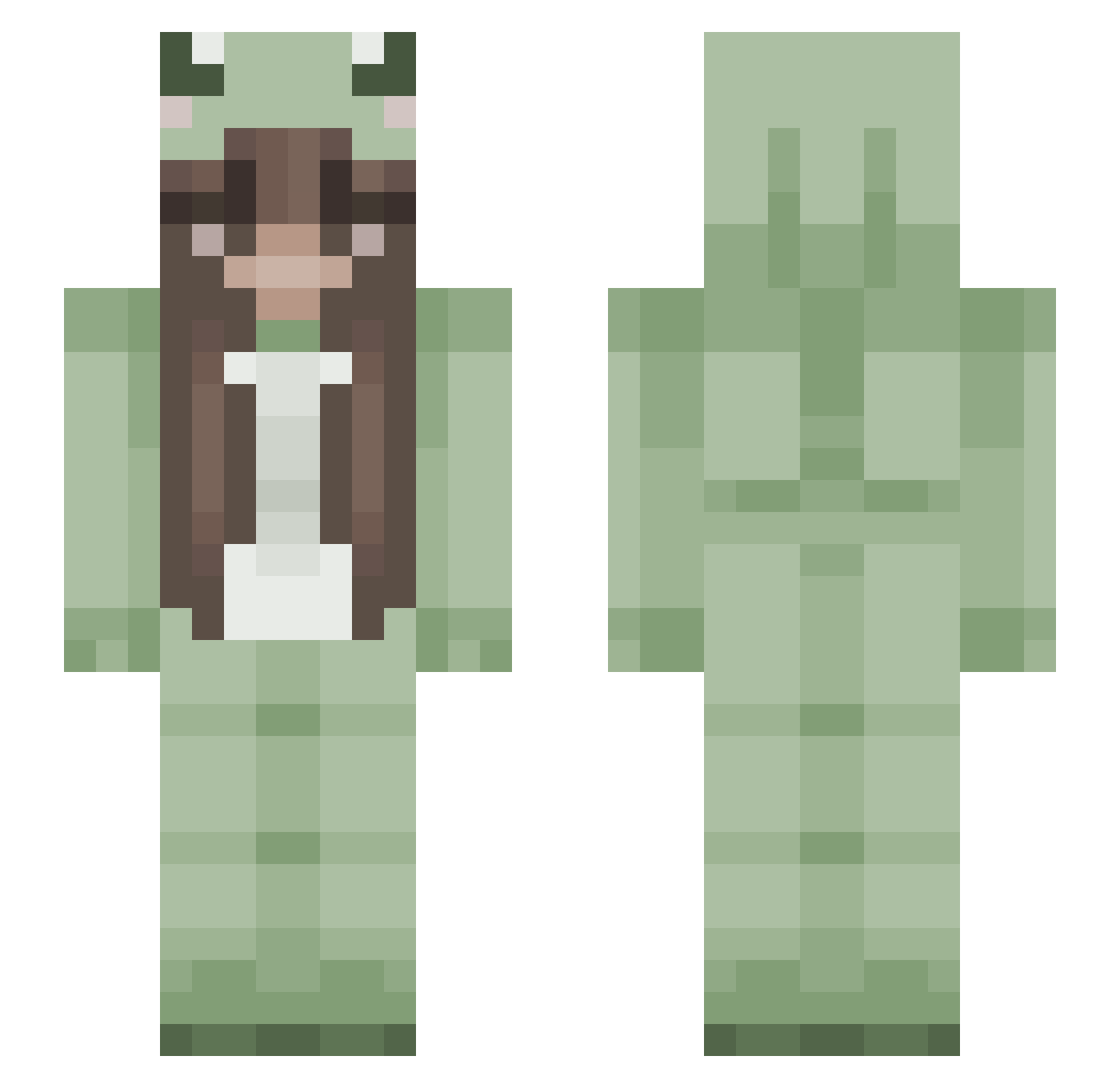 Amayzing05 Minecraft skin, front and back view