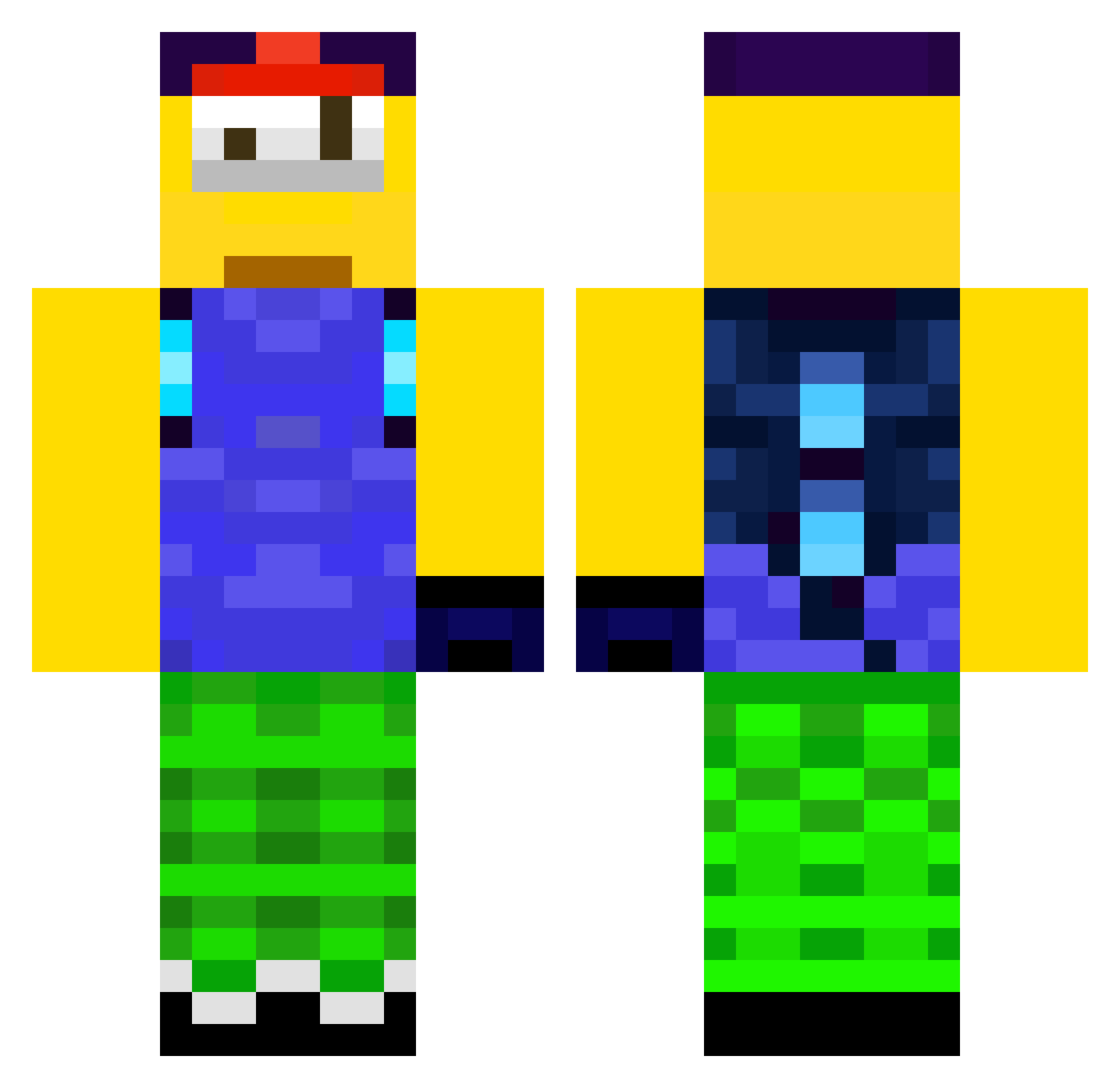 gasparin_16 Minecraft skin, front and back view