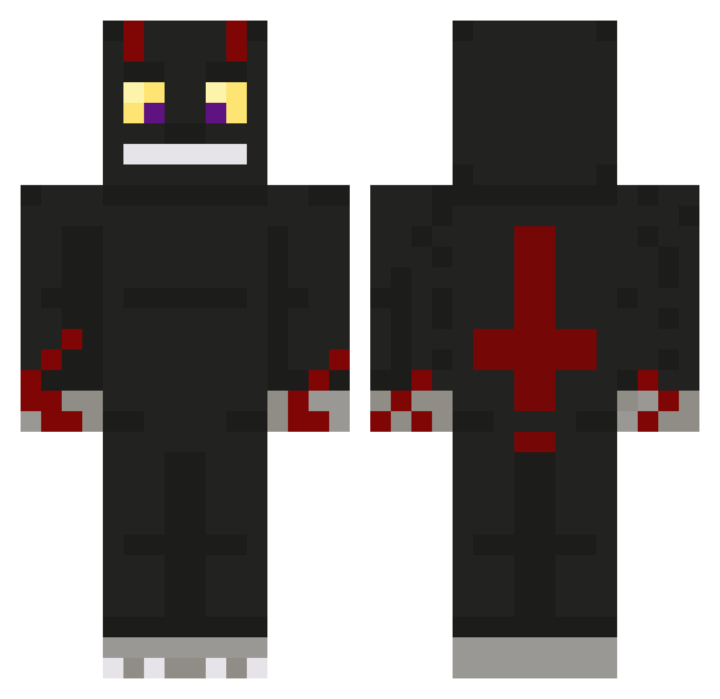 UselessOle Minecraft skin, front and back view