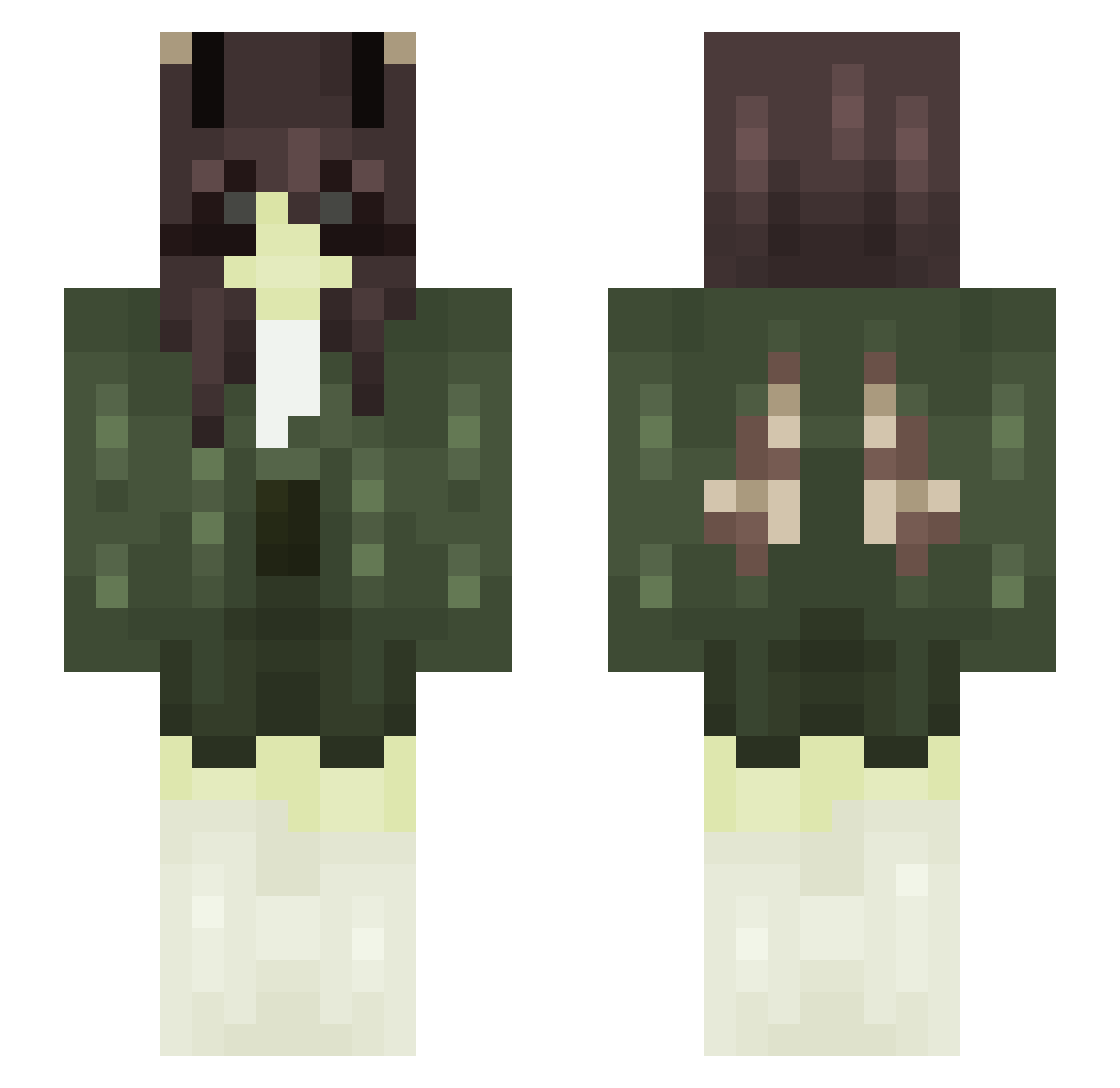 quokka8 Minecraft skin, front and back view
