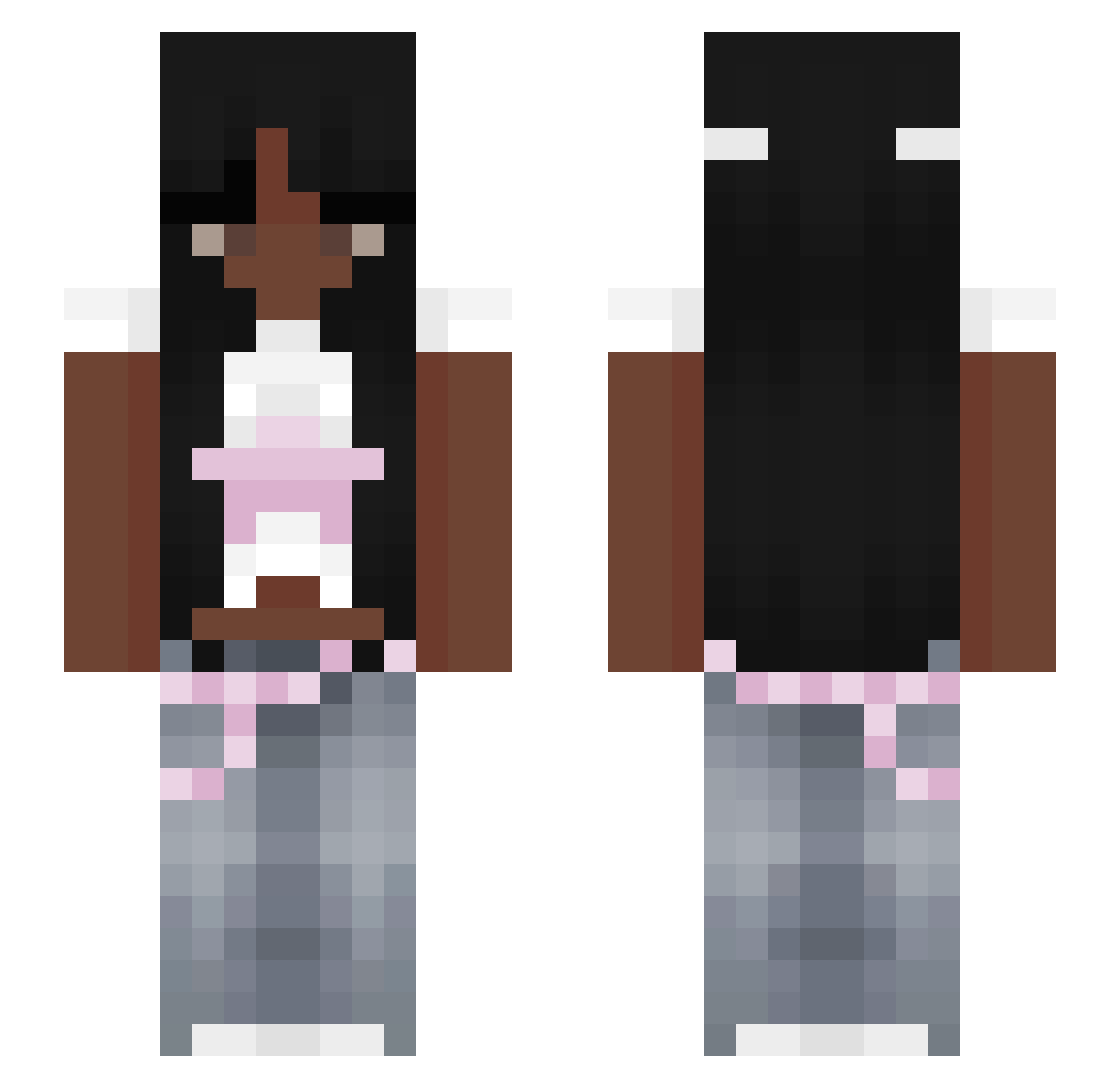 OralnyStrzelec Minecraft skin, front and back view