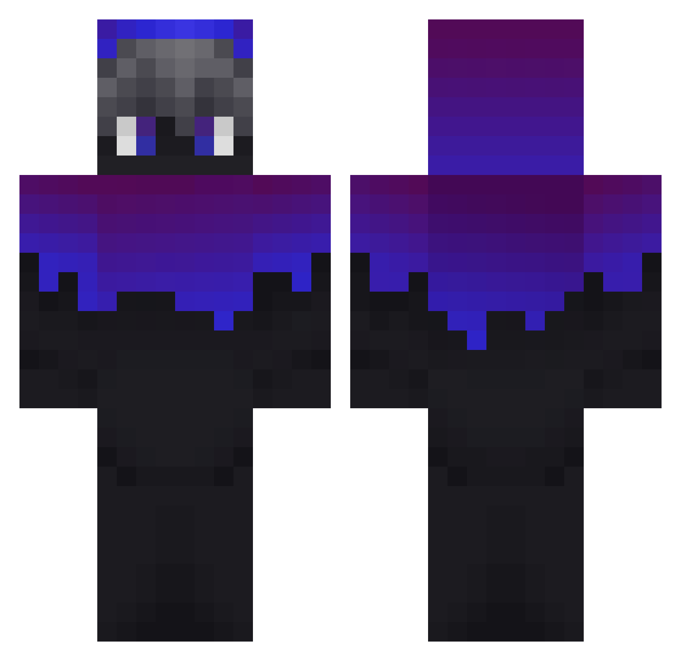 MauricedaumO Minecraft skin, front and back view
