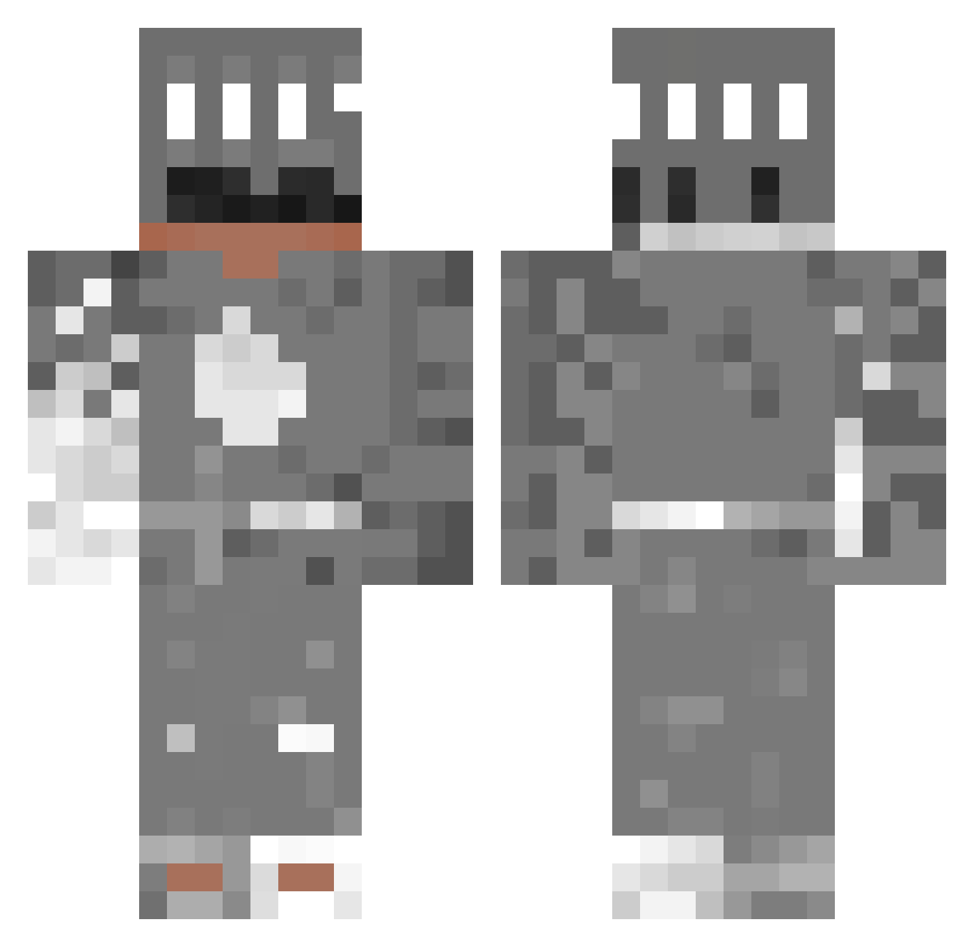 The_ondak Minecraft skin, front and back view