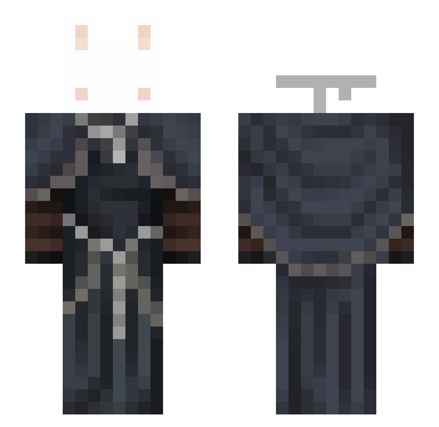 violet_viki Minecraft skin, front and back view