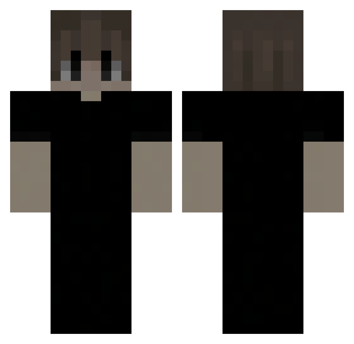 sigmapatryk67 Minecraft skin, front and back view