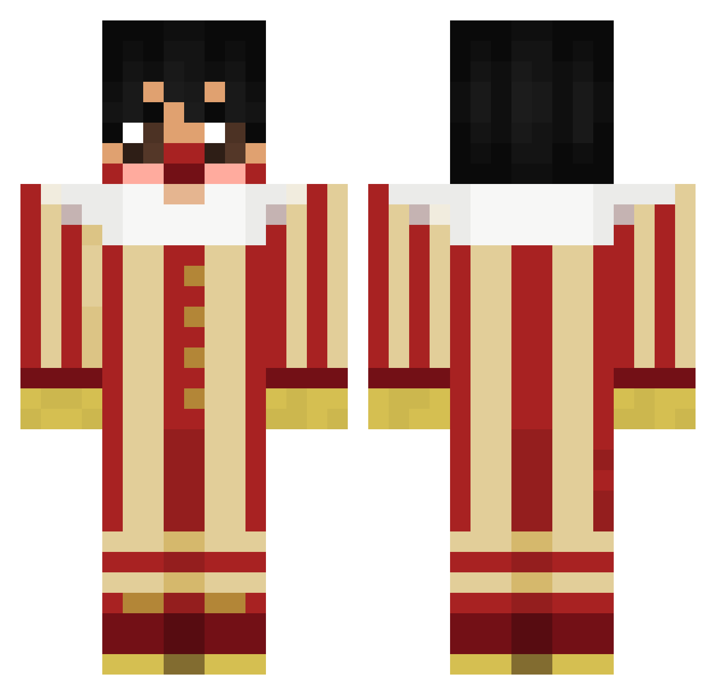 Shepherdofstars Minecraft skin, front and back view