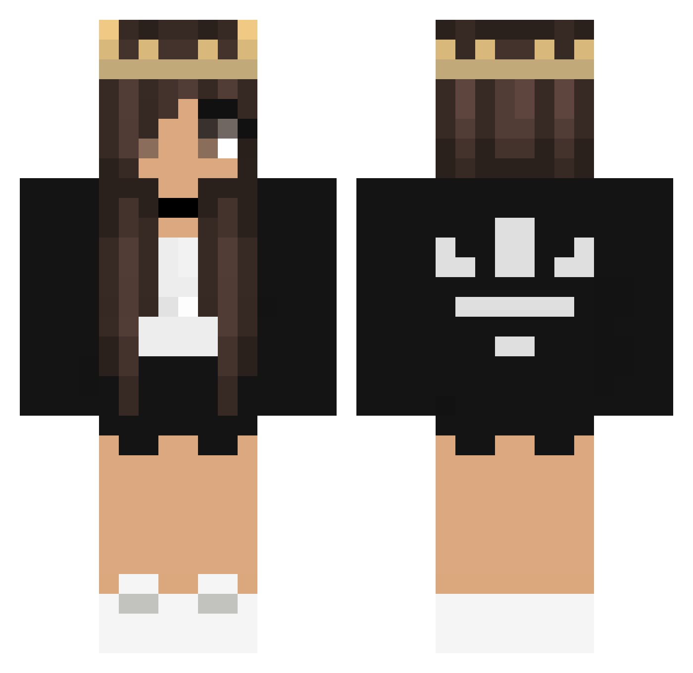 _Katika_ Minecraft skin, front and back view